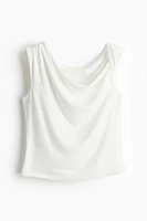 Twist-detail One-shoulder Top