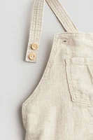 Linen-blend Overalls