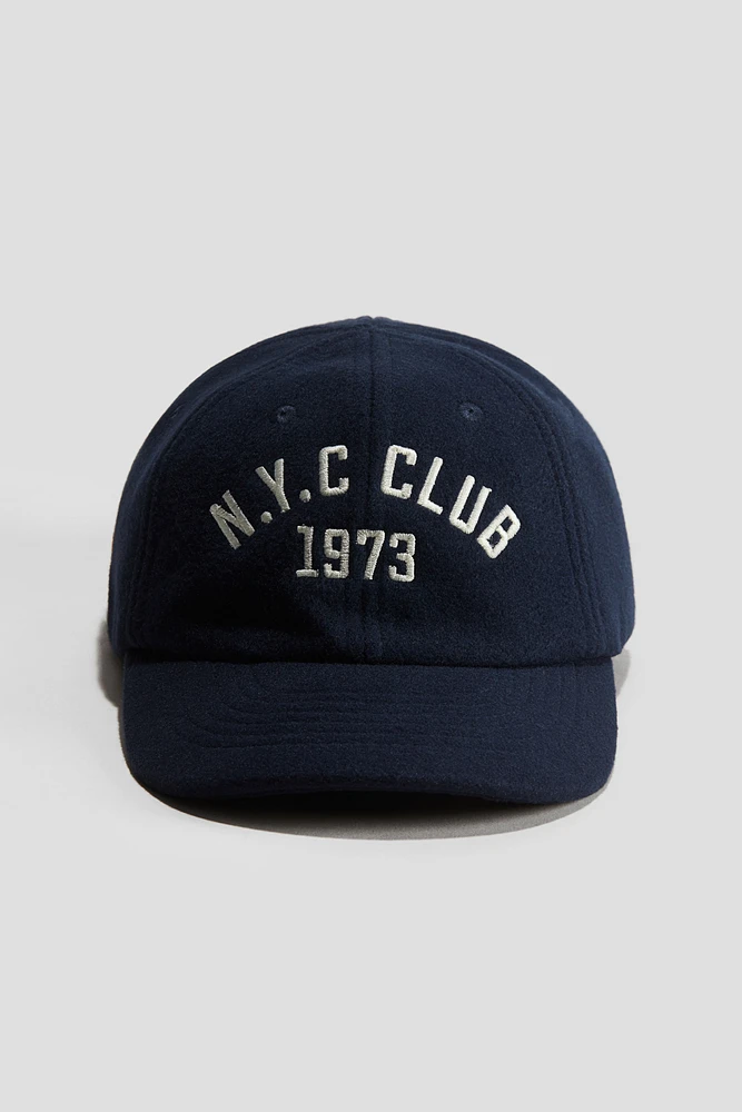 Embroidery-Detail Twill Cap