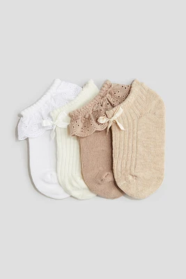 Lot de 4 paires chaussettes sans tige