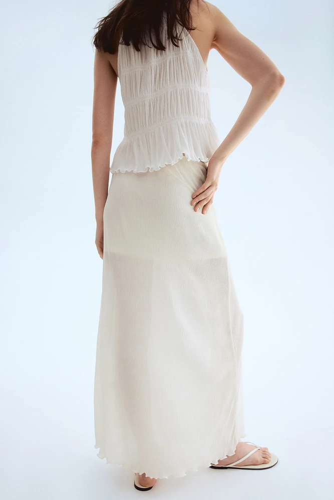 Plissé Maxi Skirt