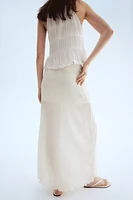 Plissé Maxi Skirt