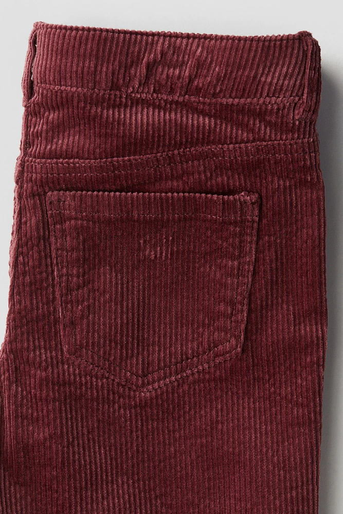 Pantalon large en velours côtelé