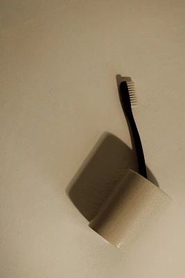 Gobelet de salle de bain en grès cérame