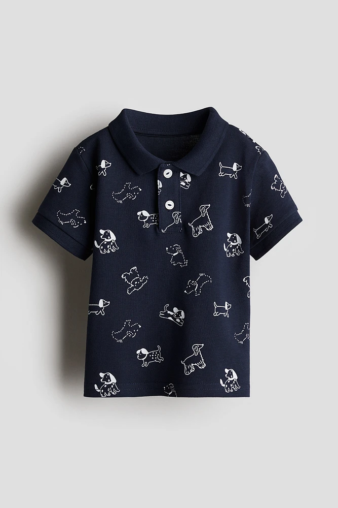 Polo en piqué de coton