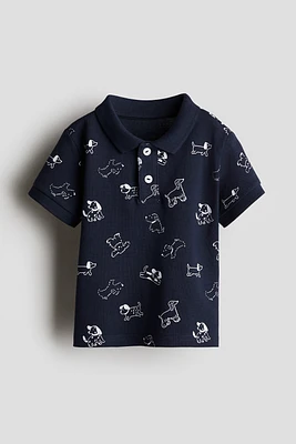 Polo en piqué de coton