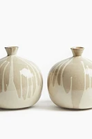 Hand-Painted Terracotta Vase