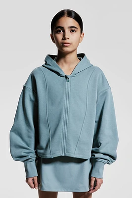 Short Activewear Hooded Jacket