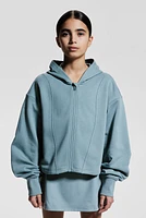 Short Activewear Hooded Jacket