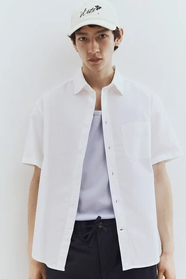 Regular-Fit Short-Sleeved Oxford Shirt