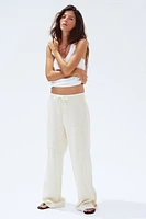 Textured-Knit Pants