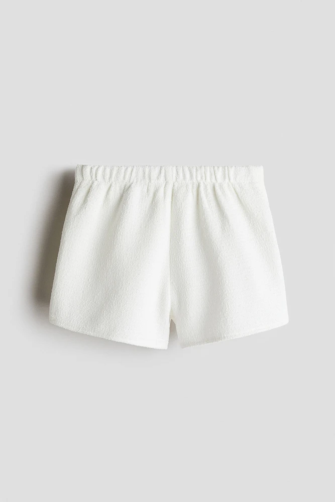 Jupe-short texturée