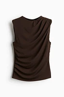 Draped Sleeveless Top