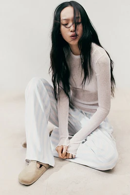 Straight-Leg Drawstring Pants