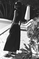 Poplin Maxi Skirt