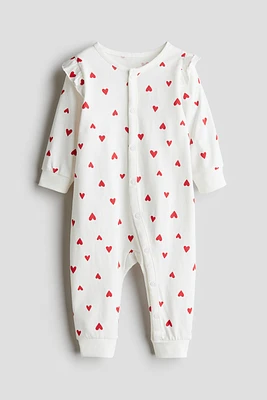 Patterned Pajama Jumpsuit