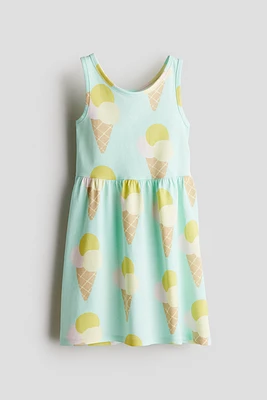 Robe à motif en coton