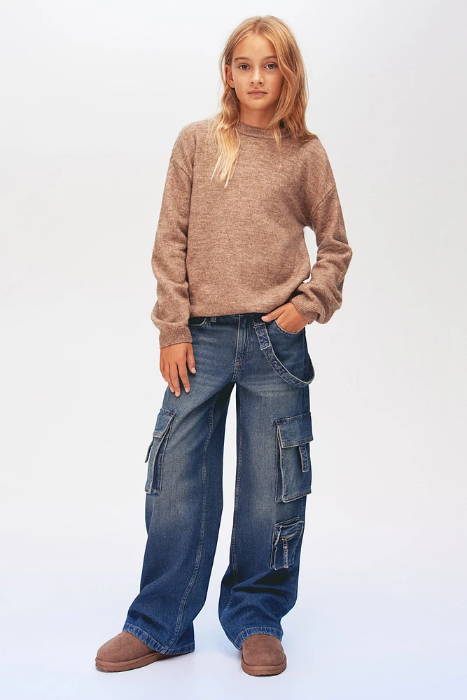 Wide Leg Cargo Jeans