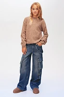 Wide Leg Cargo Jeans