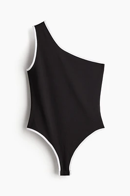 One-shoulder Thong Bodysuit