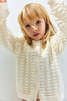 Pointelle-Knit Cardigan