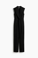 Sleeveless Blazer Jumpsuit