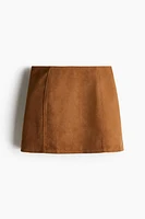 Napped Mini Skirt