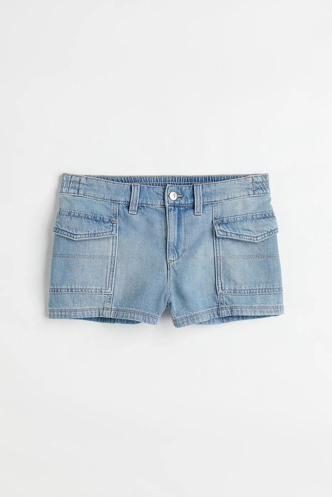 Denim Cargo Shorts