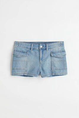 Denim Cargo Shorts