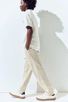 Linen-Blend Pants