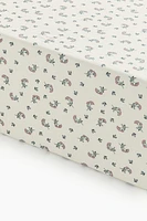 Patterned Cotton Fitted Sheet