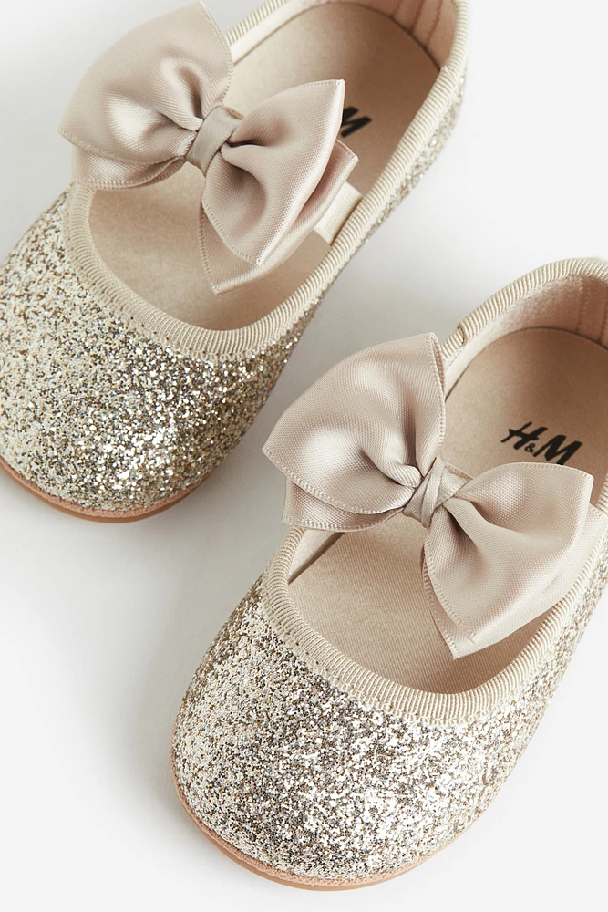 Appliquéd Ballet Flats