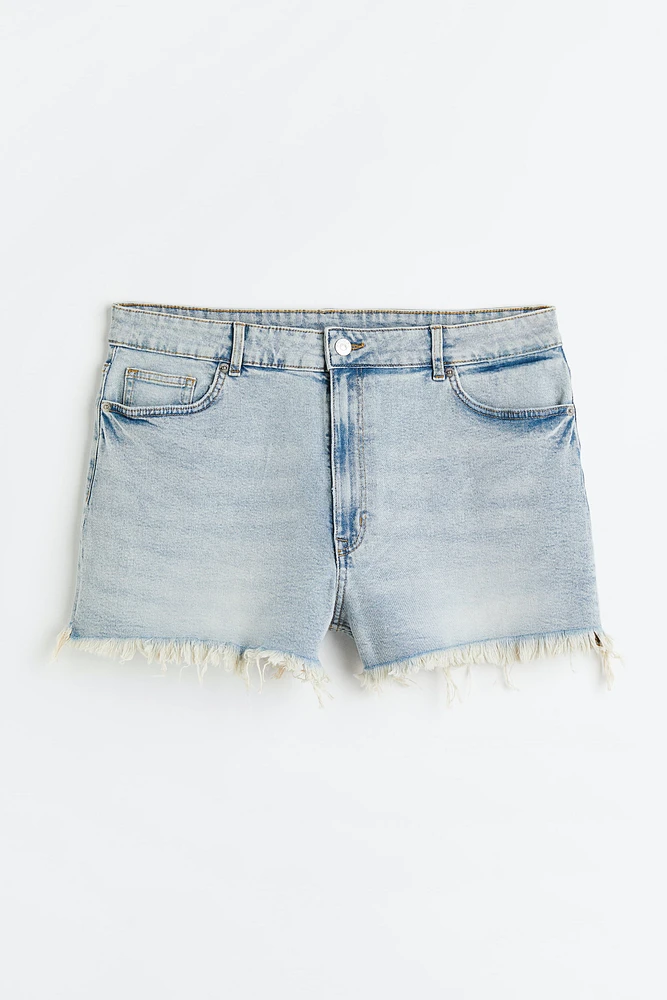 H&M+ High Waist Denim Shorts