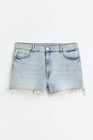 H&M+ High Waist Denim Shorts