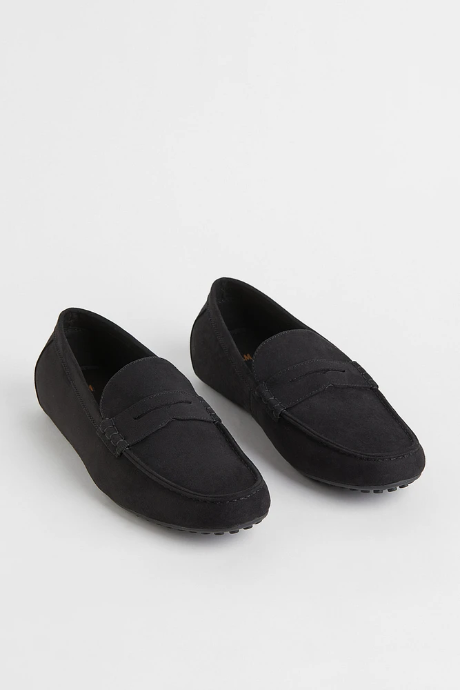 Faux Suede Driving Shoes