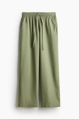 Linen-blend Pants