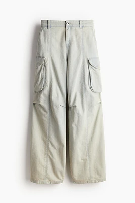 Jean Cargo Coupe Flottante Taille Basse