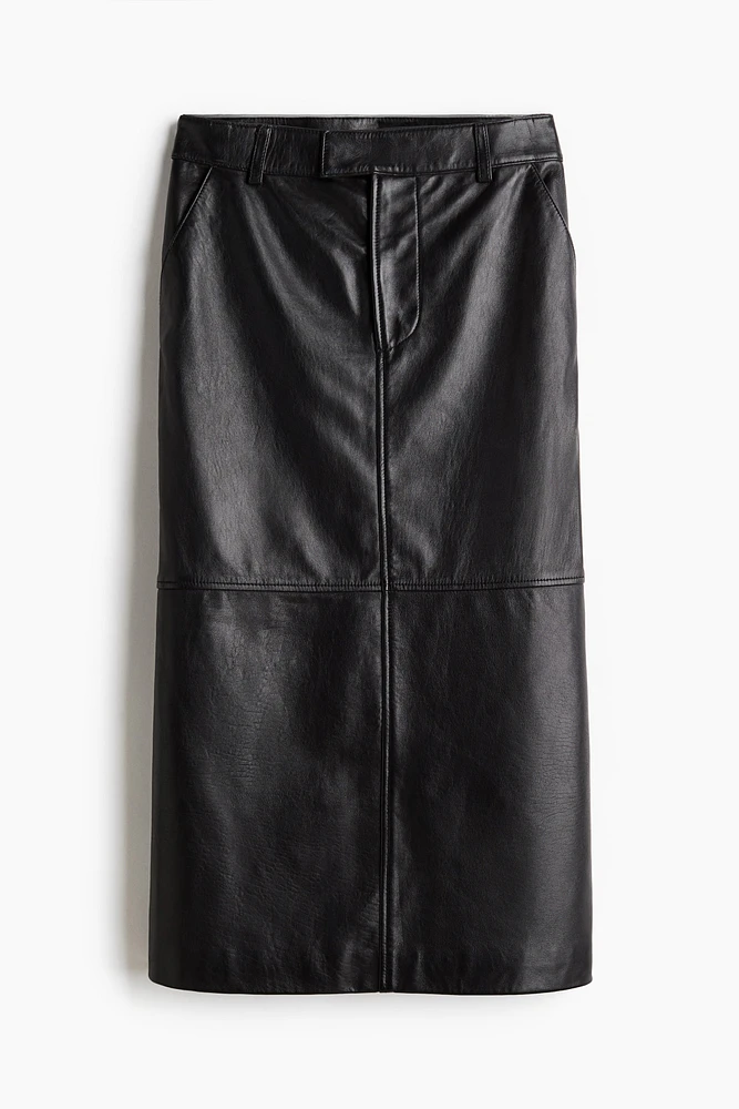 Leather Pencil Skirt