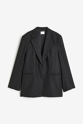 Oversized Twill Blazer