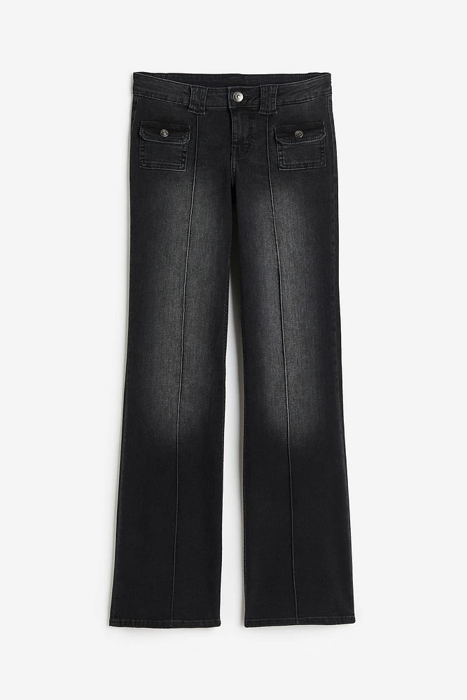 Flared Low Cargo Jeans