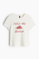 T-shirt côtelé