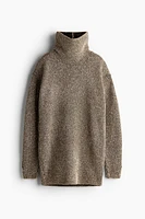 Glittery Fuzzy-Knit Dress