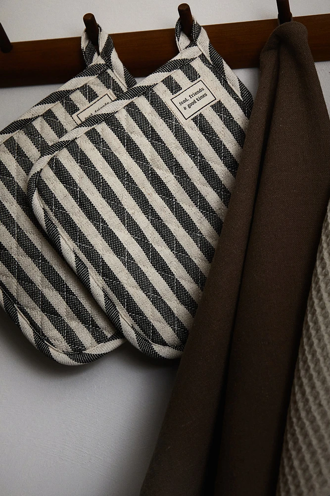 2-pack Striped Pot Holders