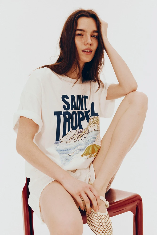 Oversized T-Shirt with Motif