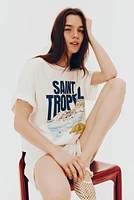 Oversized T-Shirt with Motif