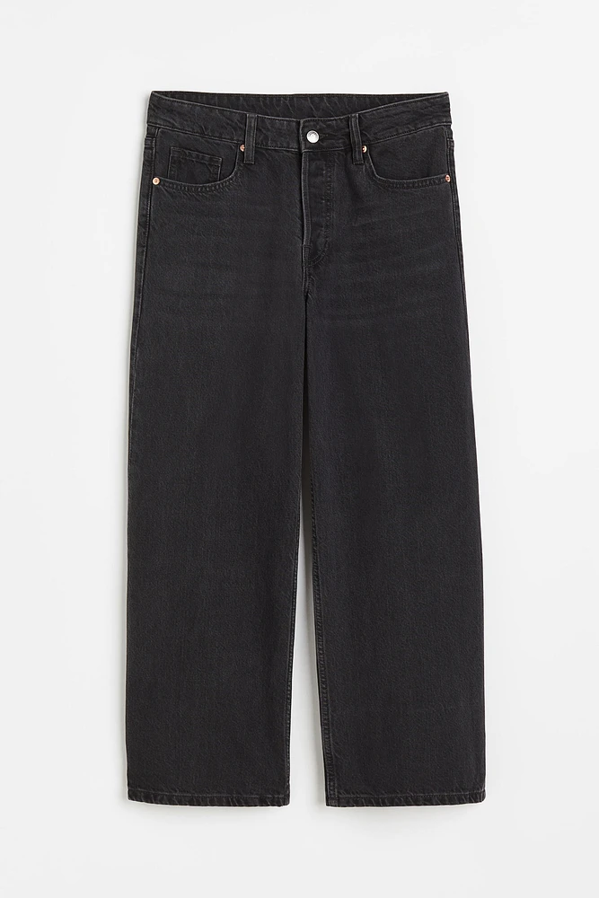 Baggy Wide Low Ankle Jeans