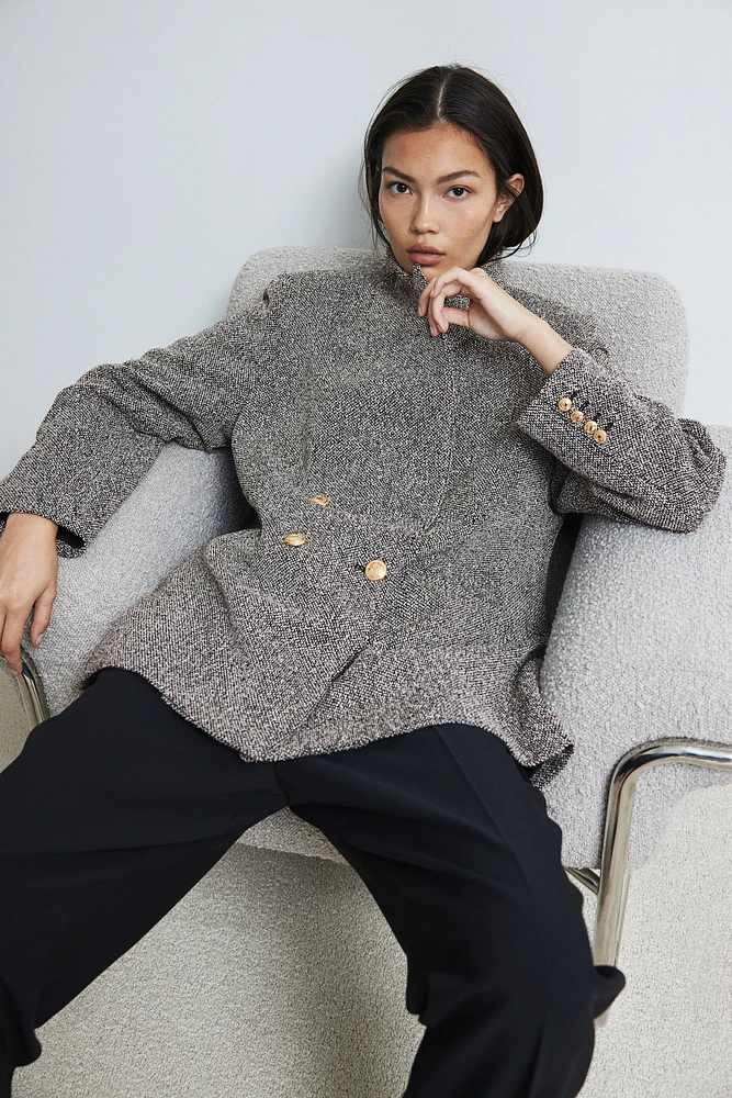 Blazer en tissu texturé