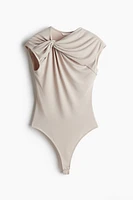 Twist-Detail Thong Bodysuit