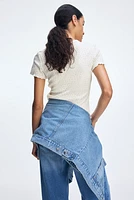 Overlocked Trim T-Shirt