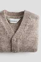 Wool-blend cardigan